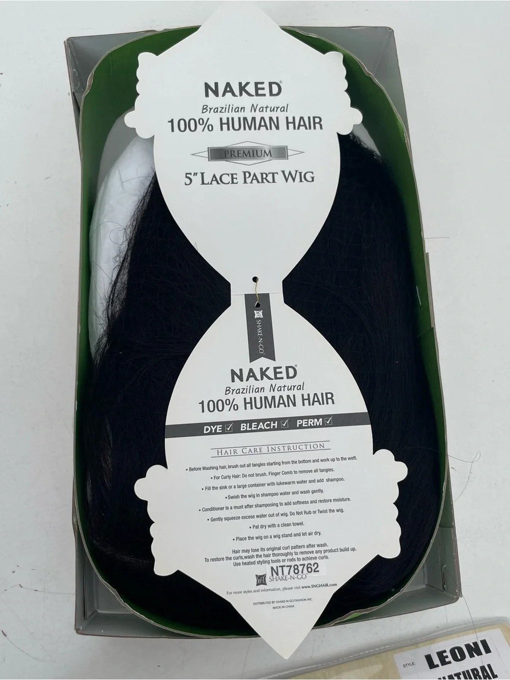 NEW~ LEONI Naked Brazilian 100% Human Hair 5